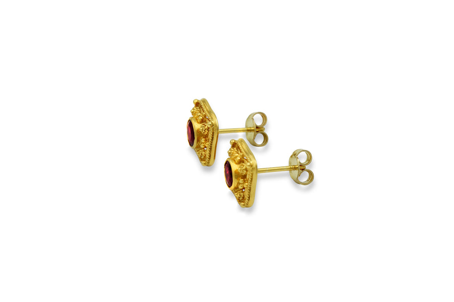 Empress Eudocia Byzantine Gold Earrings