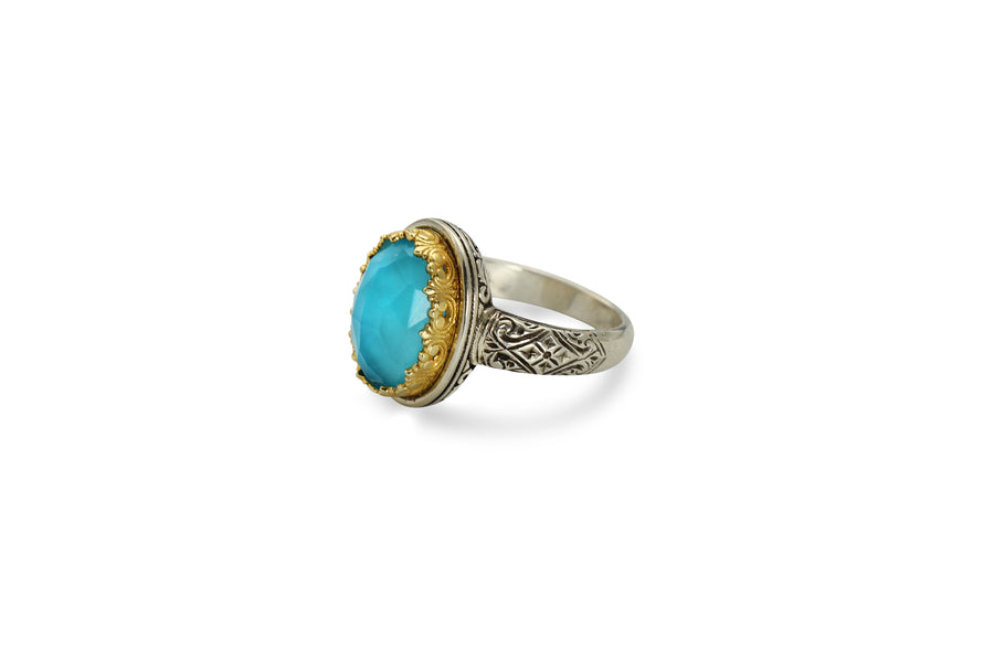 Karameles - Baths Of Aphrodite Silver & Gold Ring