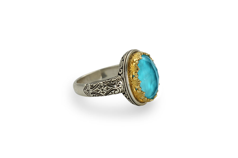 Karameles - Baths Of Aphrodite Silver & Gold Ring