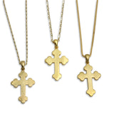 A Walk By Faith Greek Orthodox Gold Cross