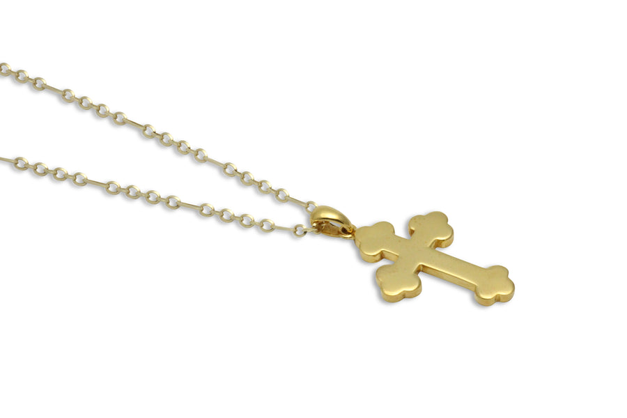 A Walk By Faith Greek Orthodox Gold Cross