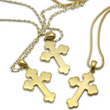 A Walk By Faith Greek Orthodox Gold Cross