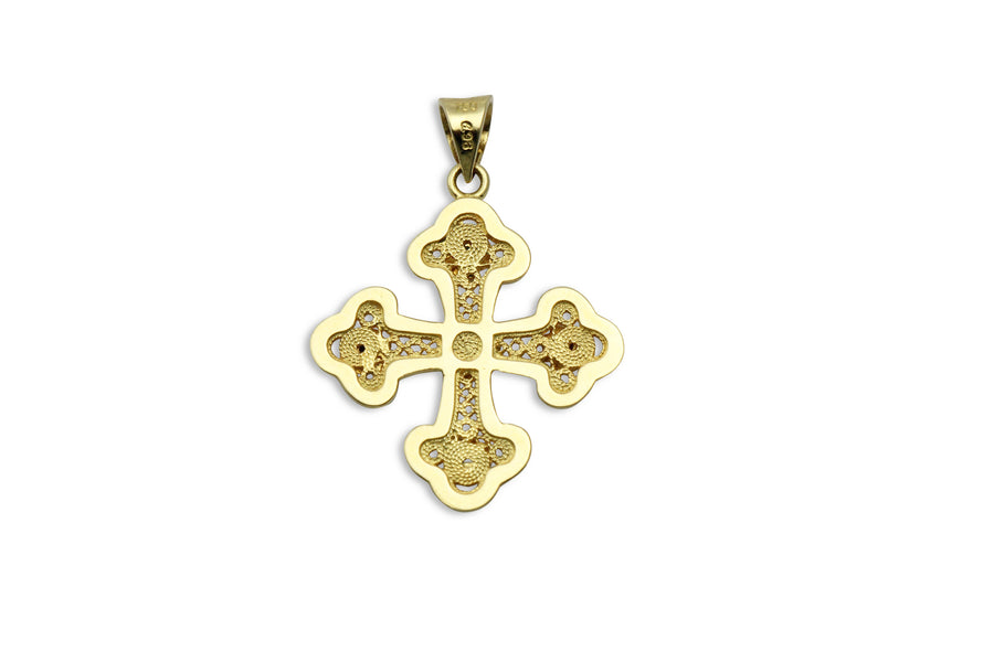 Grand Princess Helen Gold Orthodox Cross