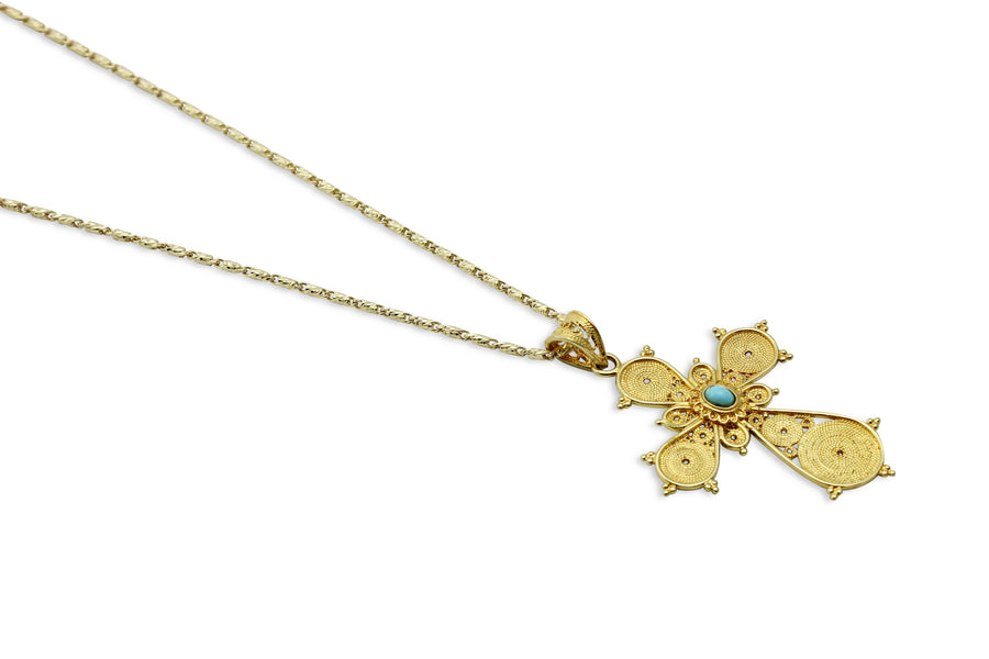 Heaven's Canopy Orthodox Gold Cross