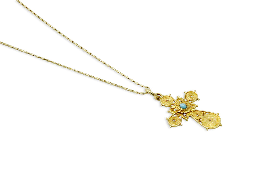 Heaven's Canopy Orthodox Gold Cross