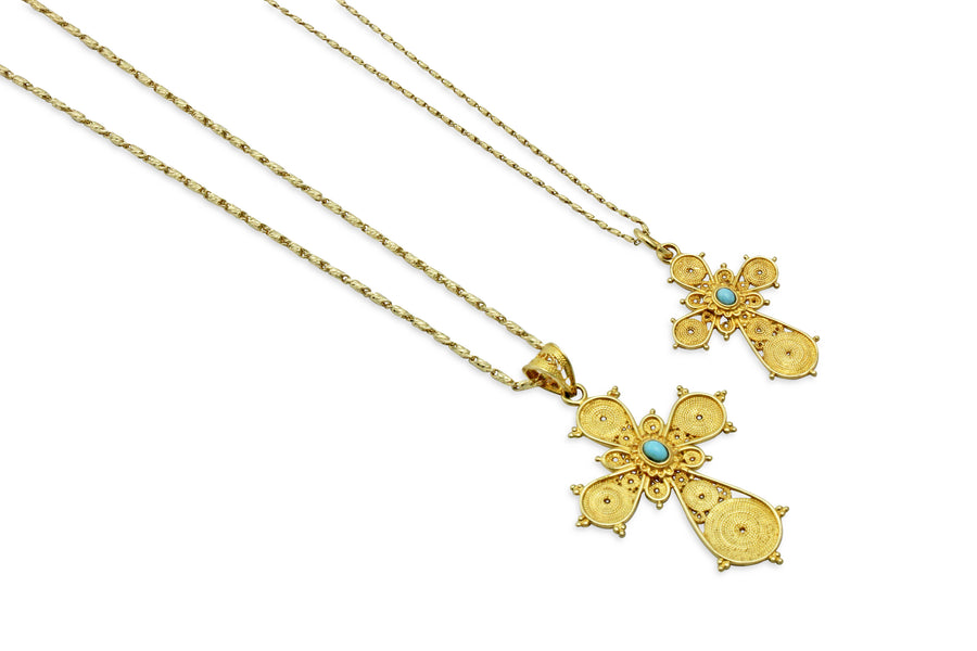 Heaven's Canopy Orthodox Gold Cross