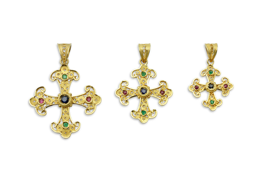 Kassianí Melody Greek Orthodox Gold Cross