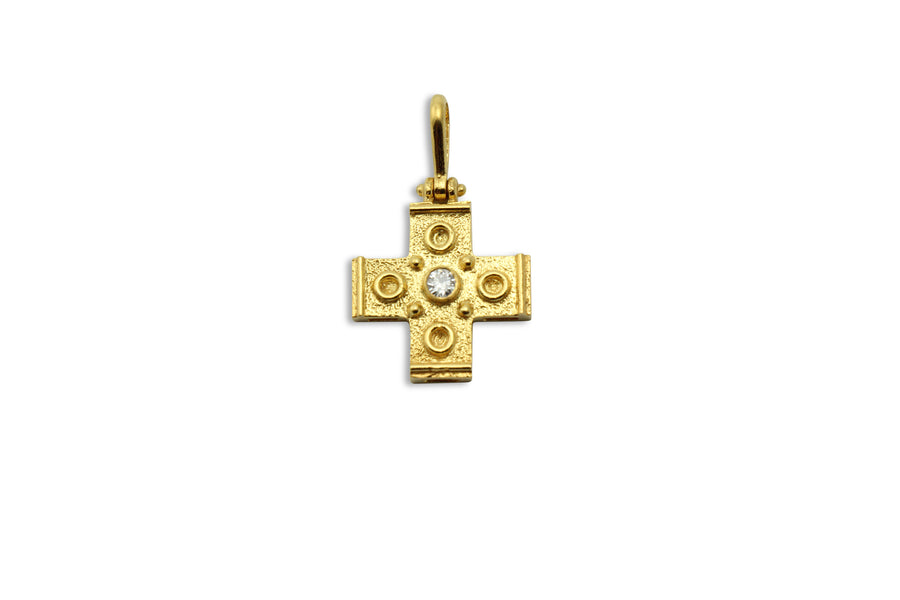 Isorropia Diamond Gold Cross