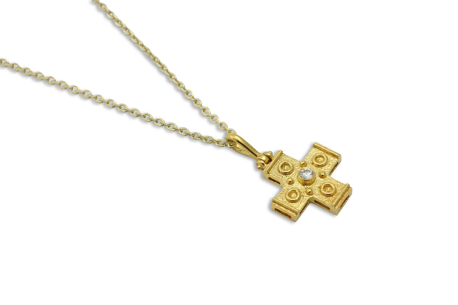 Isorropia Diamond Gold Cross