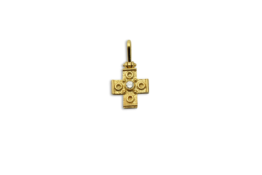 Isorropia Diamond Gold Cross