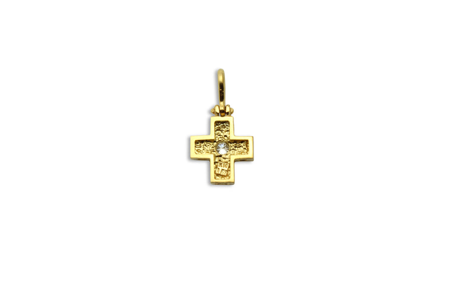 Isorropia Diamond Gold Cross