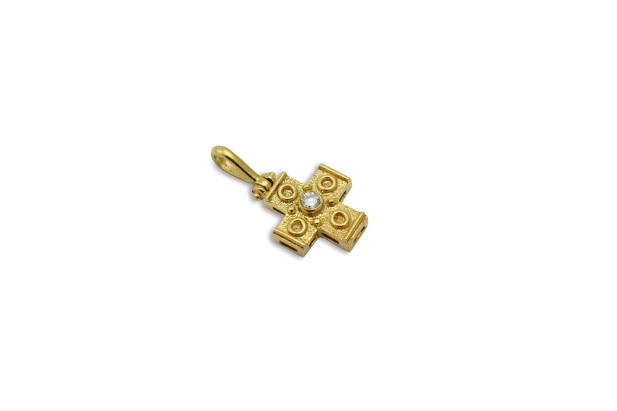 Isorropia Diamond Gold Cross