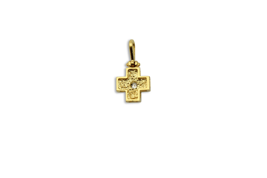 Isorropia Diamond Gold Cross