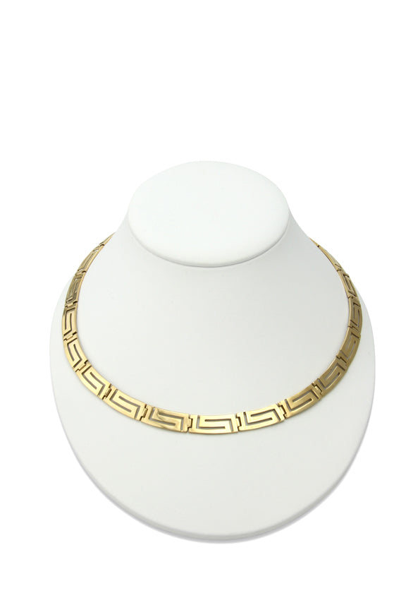 Sleek Ariadne Collar 14K Gold Necklace