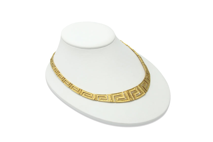 Labyrinth Artisan Sterling Silver & Gold Necklace
