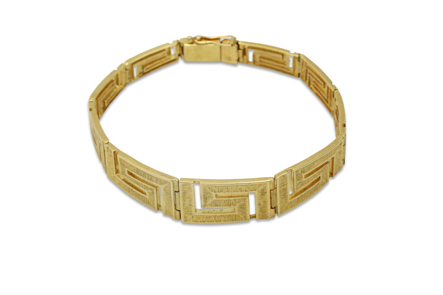 Meander Artisan Gold Bracelet