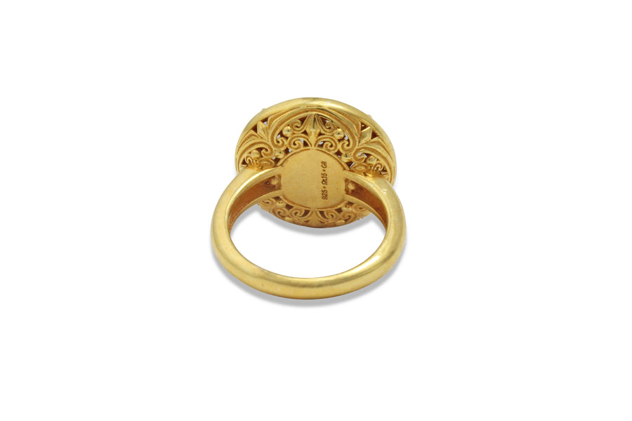 Fleur de Lis 18K Gold Ring