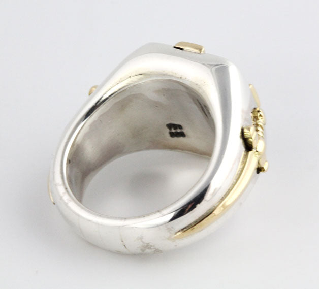 Knight's Silver & Gold Ring