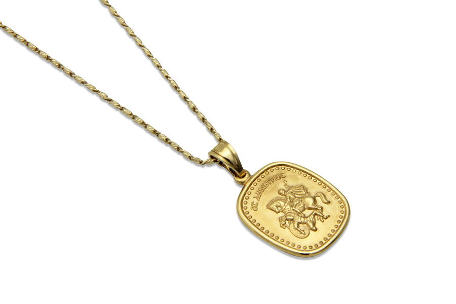 Saint Demetrios Gold Medallion