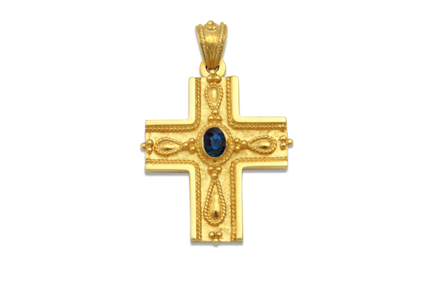 Empress Theo Gold Byzantine Cross