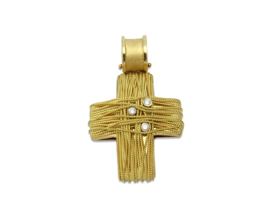 Kalathi of Stars Diamond & Gold Cross