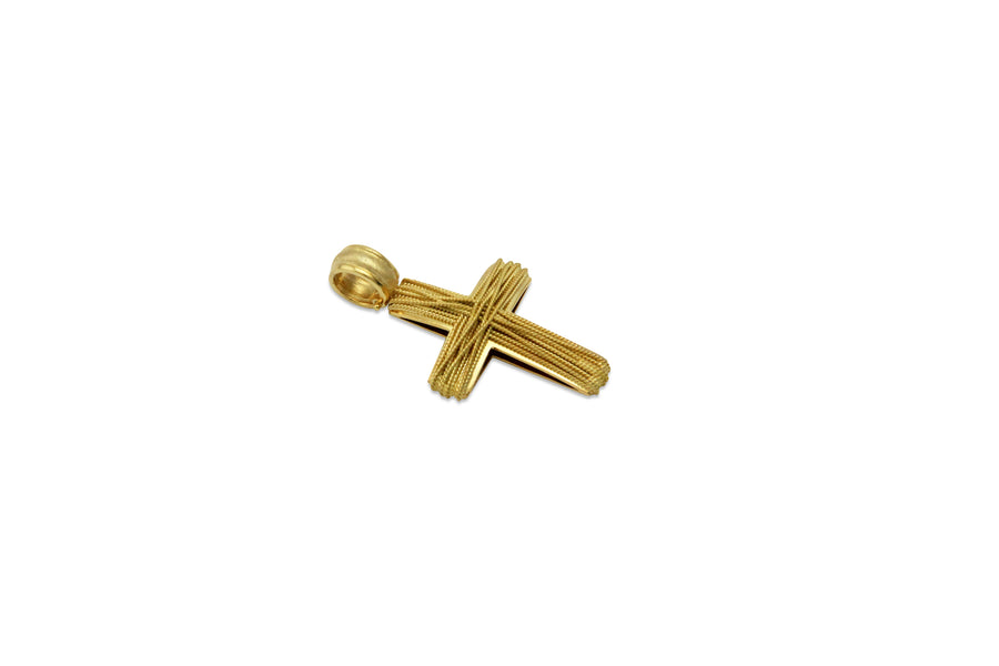 Clotho 18K Gold Orthodox Cross