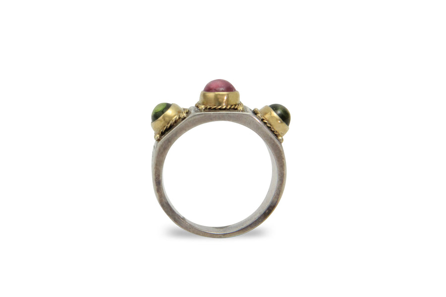 Dasos Triunity Silver & Gold Ring