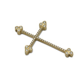 Staff of the Empire Diamond & Gold Orthodox Cross