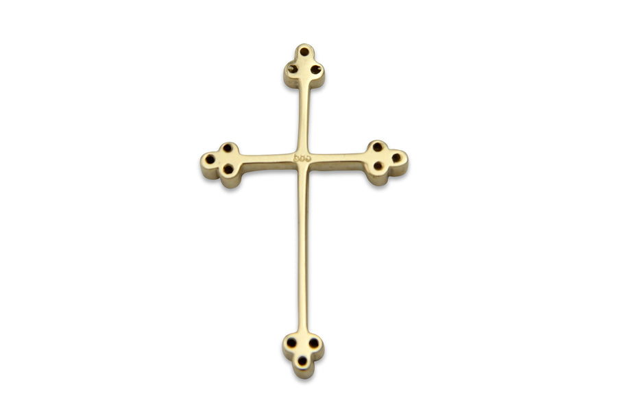 Staff of the Empire Diamond & Gold Orthodox Cross