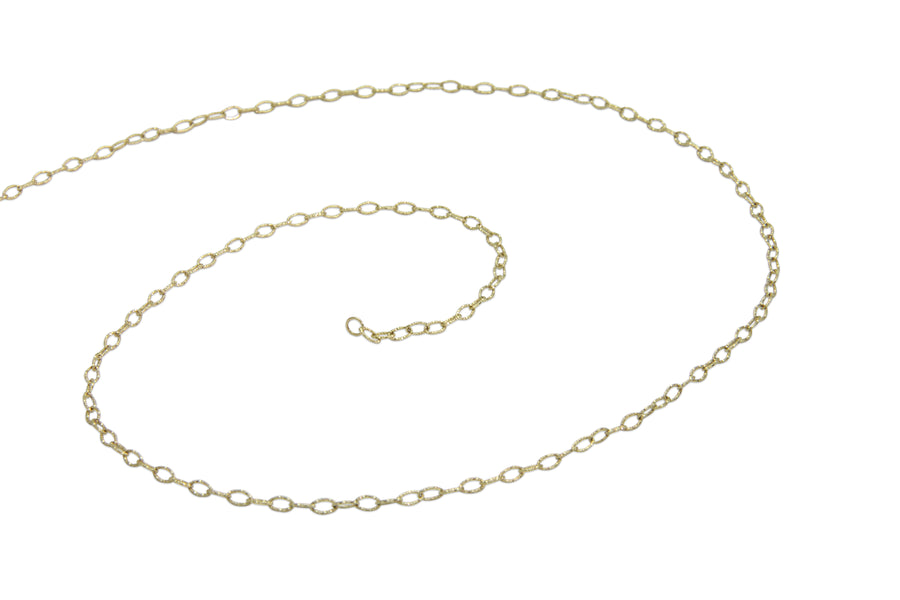 Filigree Cable Gold Chain