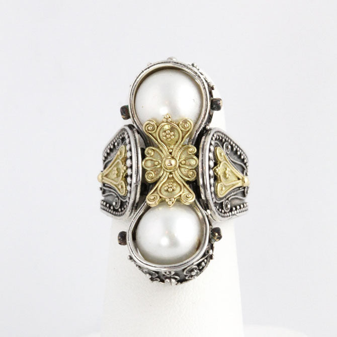 Ithaka Armored Silver & Gold Ring