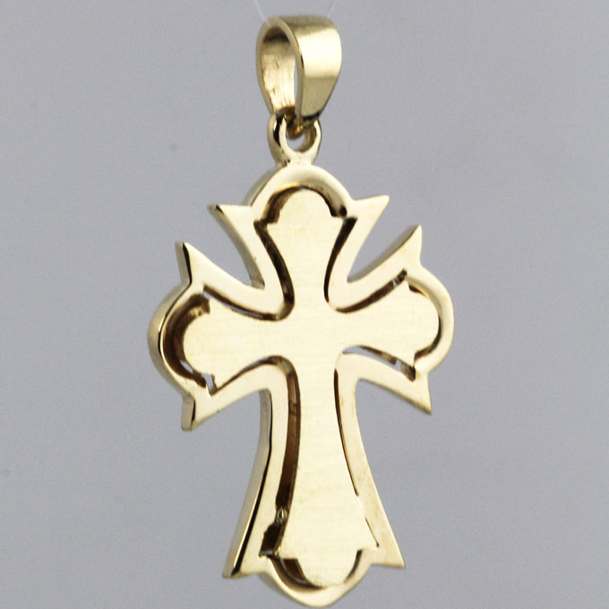 Hebrews 11:1 Greek Orthodox Gold Cross