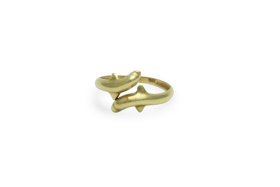 Dolphin Symposium 14K Gold Ring