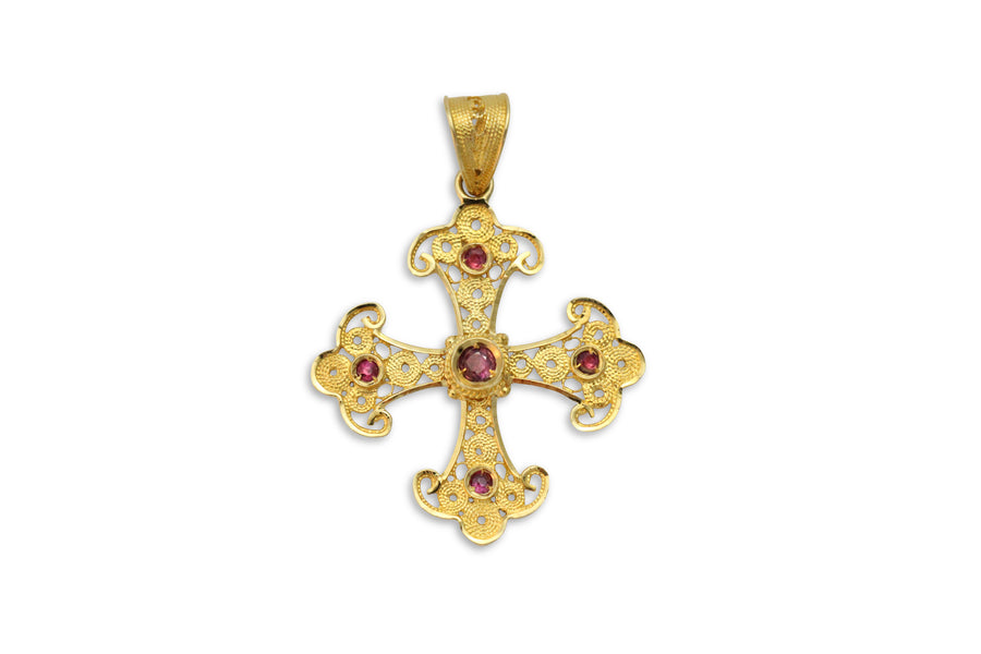 Kassianí Greek Orthodox Gold Cross