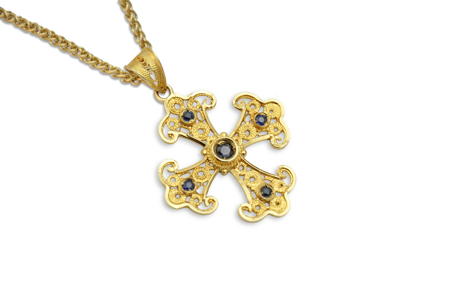 Kassianí Greek Orthodox Gold Cross