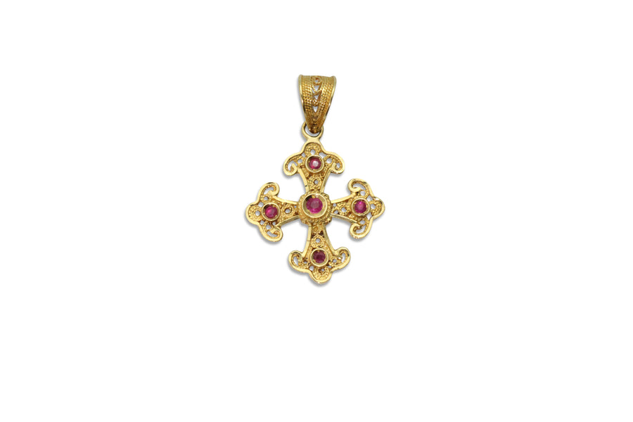 Kassianí Greek Orthodox Gold Cross