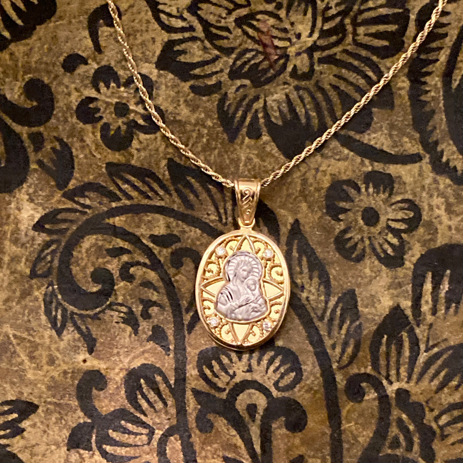 Panagia To Astron Gold Pendant