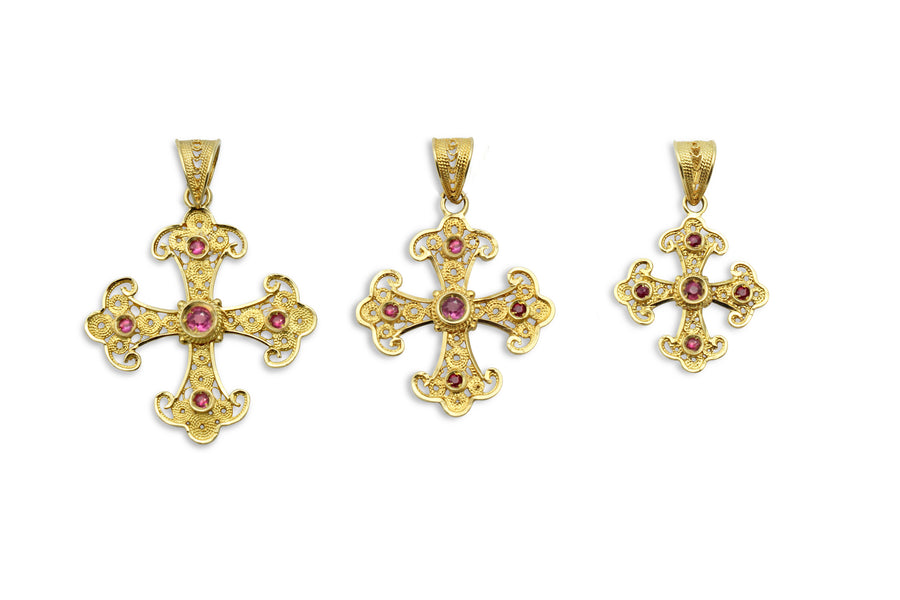 Kassianí Greek Orthodox Gold Cross
