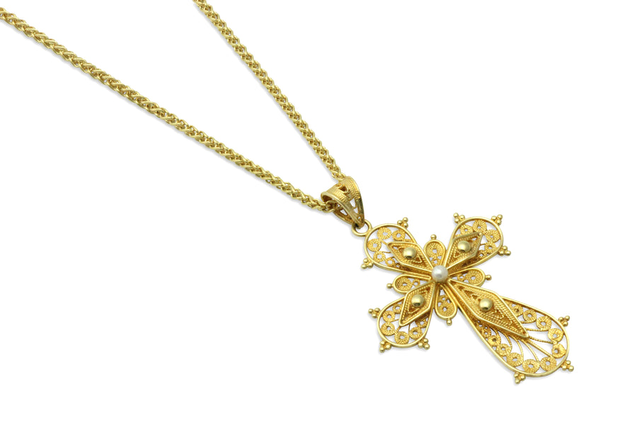 Selene - Light of the Moon Orthodox Gold Cross