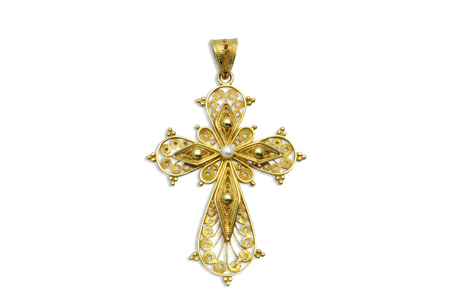 Selene Greek Orthodox Cross Handmade Greek Jewelry Melikos