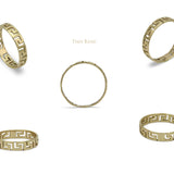 Rivers of Life Meander Gold Ring