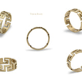Rivers of Life Meander Gold Ring