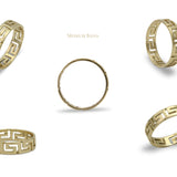 Rivers of Life Meander Gold Ring