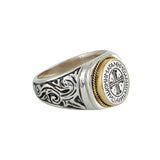 Wash-Thy-Sins Silver & Gold Ring
