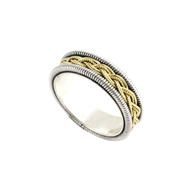 Braid of Ariadne Silver & Gold Ring