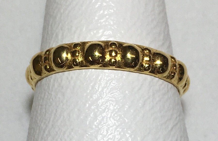 Gold Studded Wedding Band