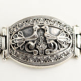 AL1548b Silver Peacock Bracelet _2