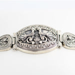 AL1548b Silver Peacock Bracelet _3