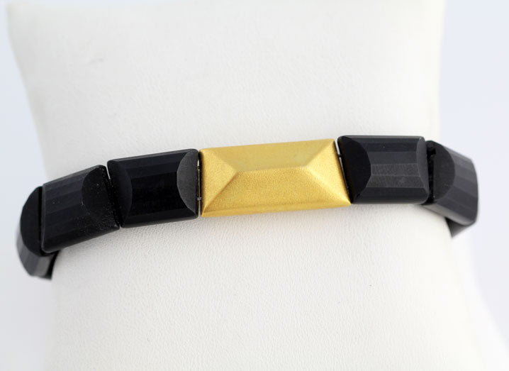 SV0278b Gold & Onyx Bracelet _2