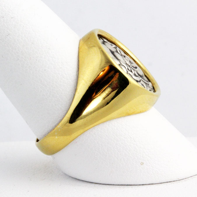 KA0008r Gold & Silver Alexander the Great Ring _3